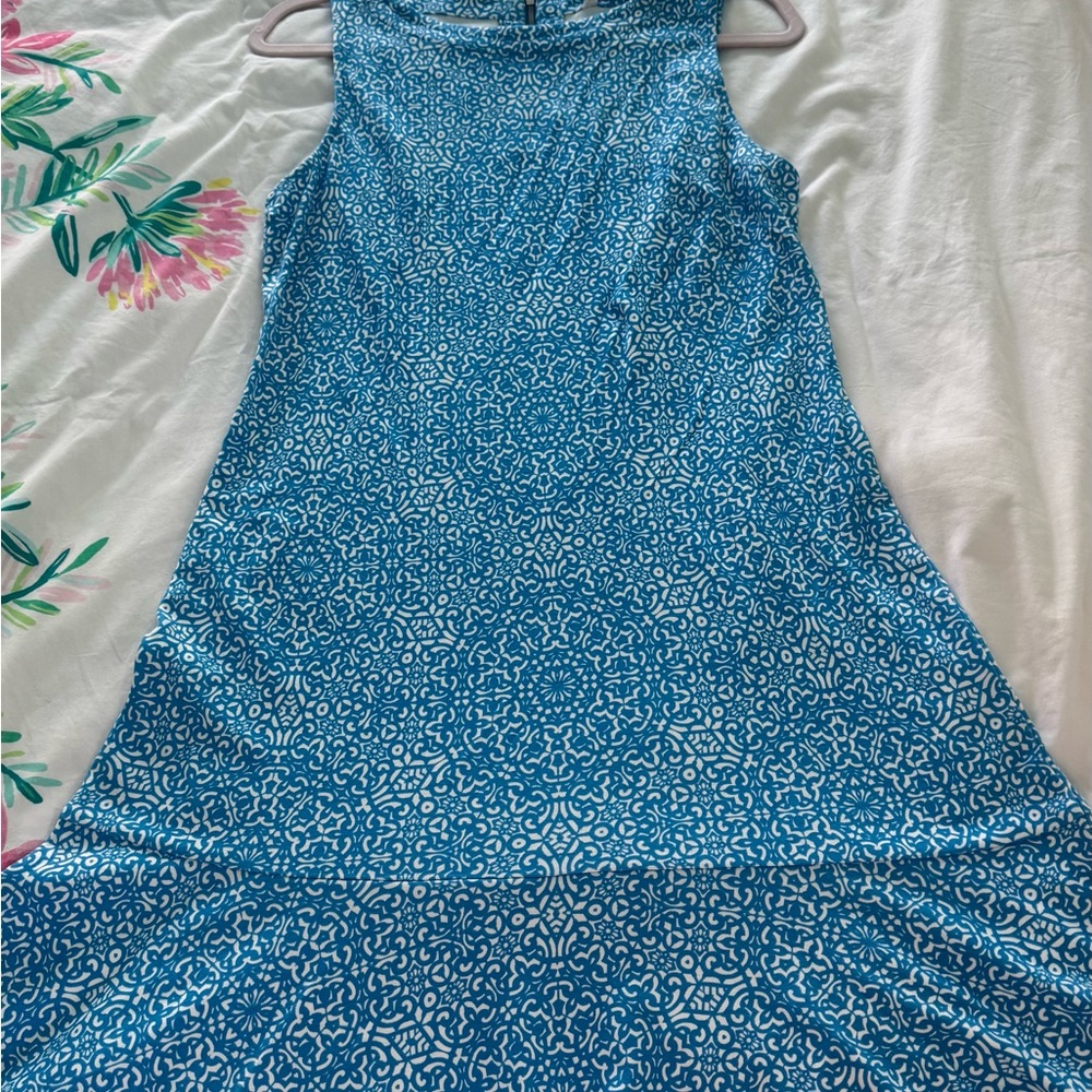 Tommy Bahama Blue Patterned Dress - Picture 4 of 8